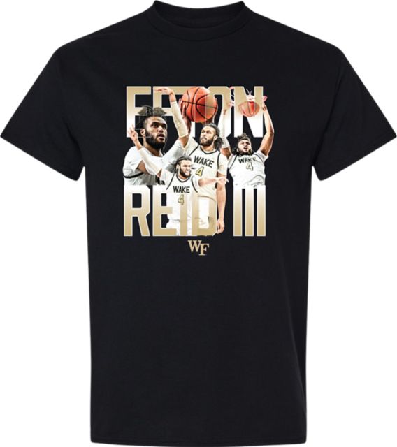 Wake Forest University Men's Basketball Youth Short Sleeve T-Shirt #4 EFTON REID III