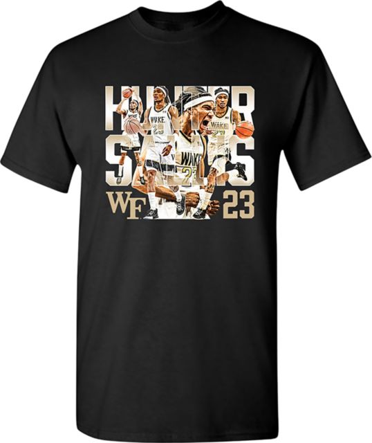 Wake Forest Demon Deacons Men's Basketball Youth Short Sleeve T-Shirt HUNTER SALLIS