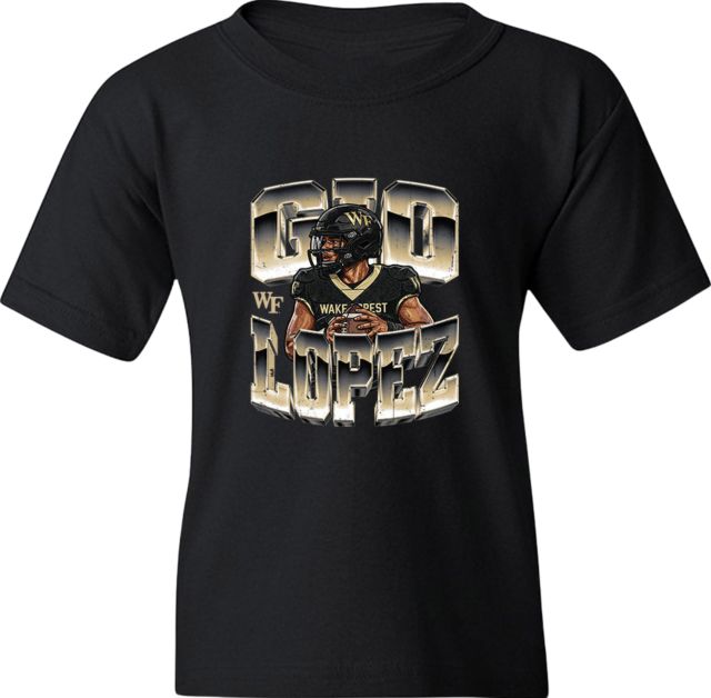 Wake Forest Demon Deacons Football Short Sleeve T-Shirt GIO LOPEZ