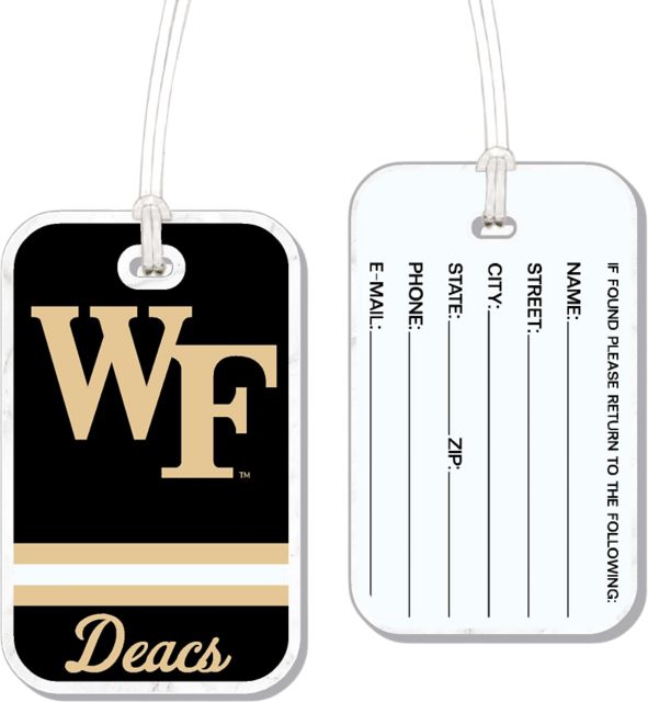 Wake Forest Demon Deacons Acrylic Bag Tag