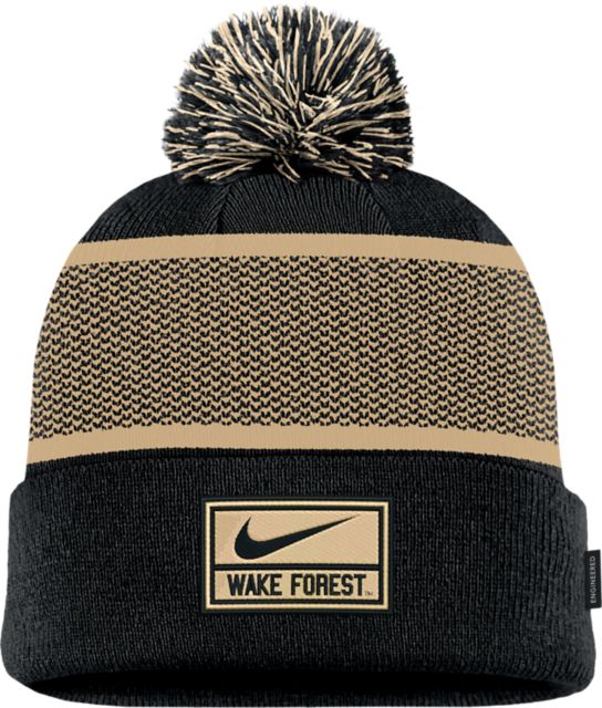 Wake Forest University Peak Cuff Pom Beanie