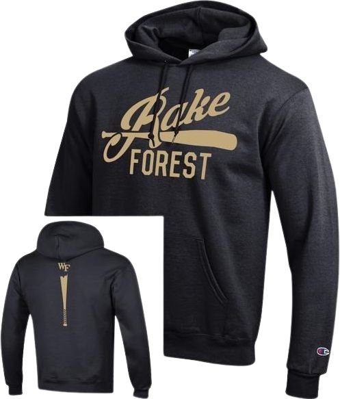 Wake Forest University Baseball Rake Forest Hooded Sweatshirt