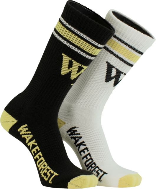 Wake Forest University Crew Socks 2 Pack