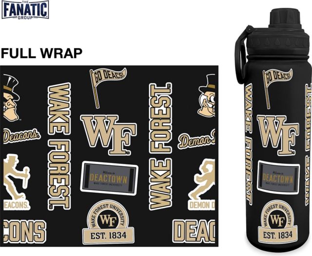 Wake Forest Demon Deacons 24 oz. Full Wrap Bottle