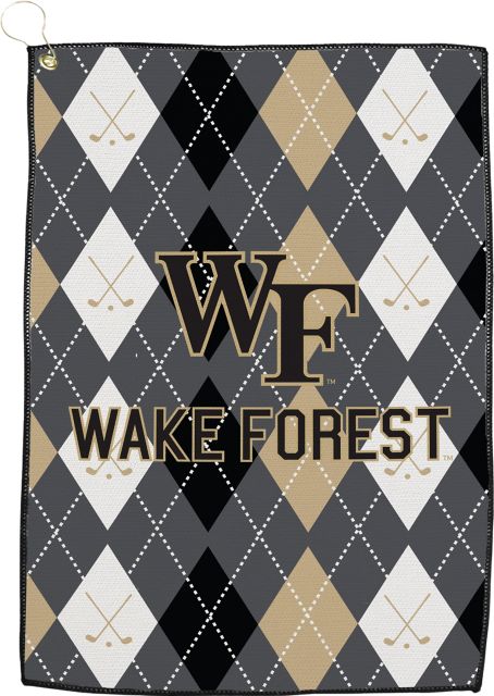 Wake Forest Demon Deacons Argyle Golf Towel