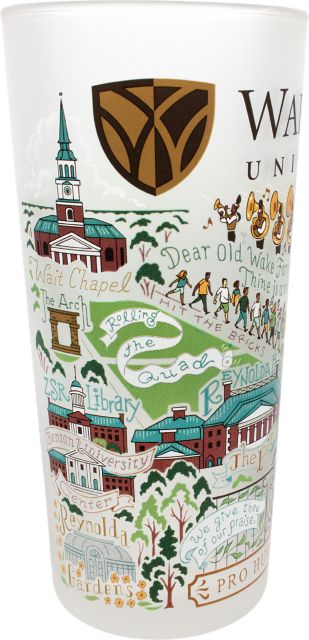 Wake Forest University 15 oz. Glass