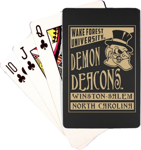 Wake Forest University Demon Deacons Playing Cards