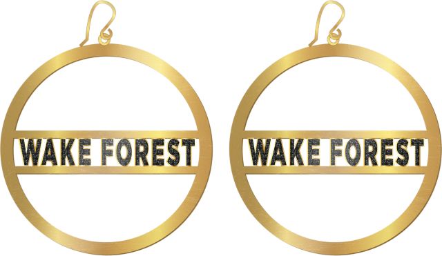 Wake Forest University Hoop Earrings