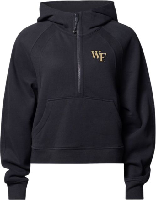 Wake Forest Demon Deacons Women's Scuba Oversized 1/2 Zip Hooded Sweatshirt