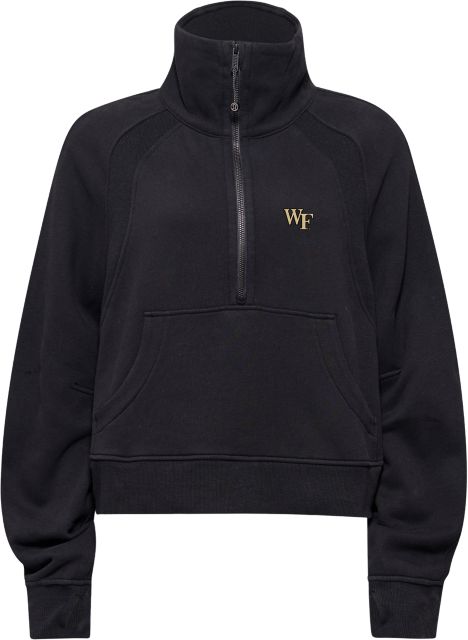 Wake Forest Demon Deacons Women's Scuba Perfectly Oversized Funnel Neck Sweatshirt