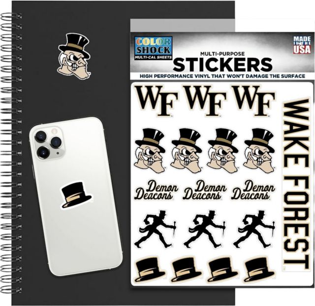 Wake Forest University Demon Deacons Sticker Sheet