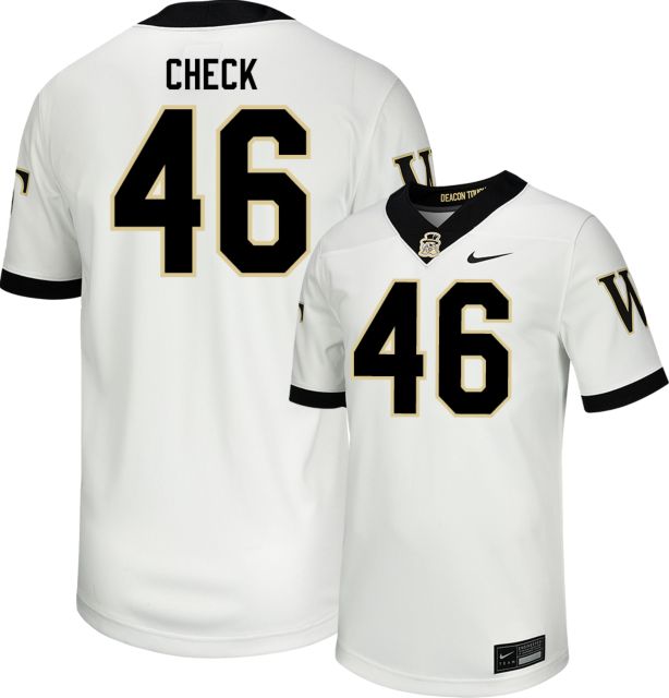 Wake Forest Demon Deacons Replica Football Jersey #46 KEVIN CHECK
