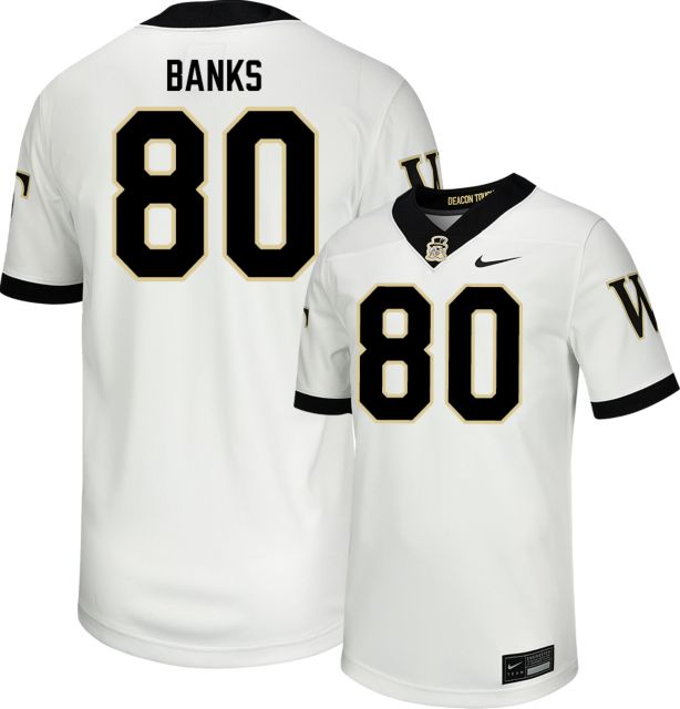 Wake Forest Demon Deacons Replica Football Jersey #80 JAHMAL BANKS