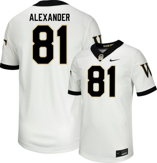 Wake Forest Demon Deacons Replica Football Jersey #81C D ALEXANDER