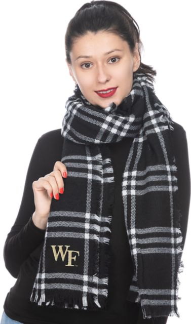 Wake Forest University Women's Plaid Blanket Scarf