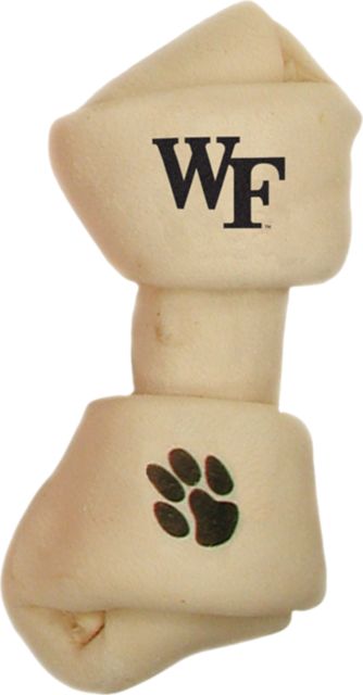 Wake Forest University Rawhide Dog Bone