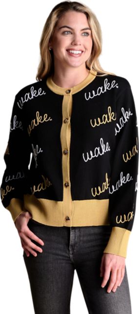Wake Forest Demon Deacons Women's Rope Cardigan