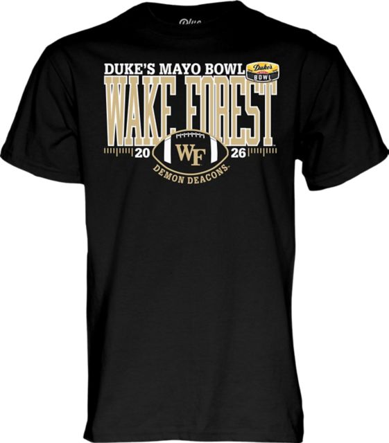 Wake Forest Demon Deacons Football 2026 Duke's Mayo Bowl Bound Short Sleeve T-Shirt