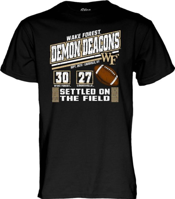 Wake Forest Demon Deacons Football 2026 Gameday Winning Score Short Sleeve T-Shirt