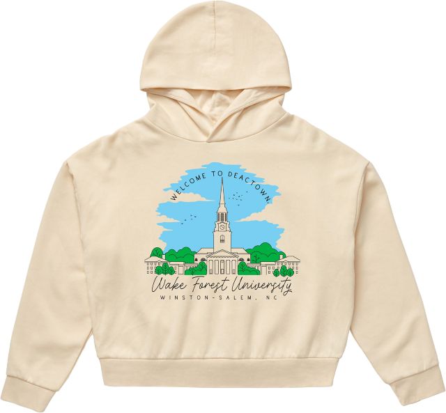 Wake Forest Demon Deacons Women's Washed Hooded Sweatshirt