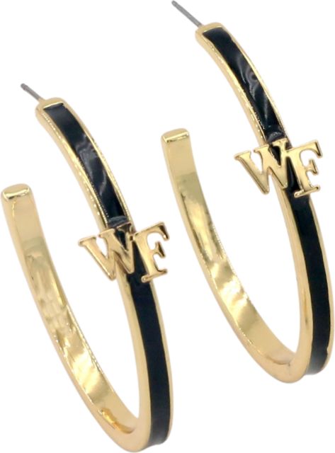 Wake Forest University Hoop Earrings