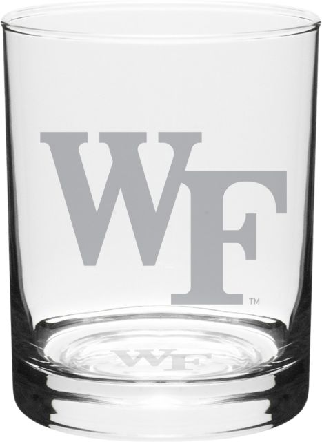Wake Forest Demon Deacons 14 oz. Double Old Fashioned Glass