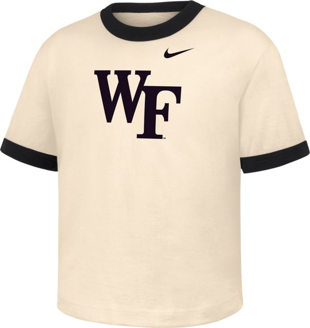 Wake Forest Demon Deacons Youth Cropped Ringer Short Sleeve T-Shirt