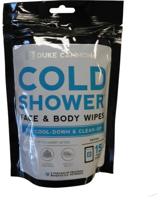 Duke Cannon Cold Shower Face&Body Wipes 15-count