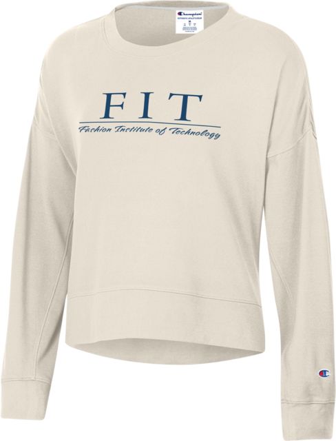 Fashion Institute of Technology Women's Suede Crewneck Sweatshirt
