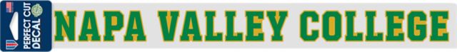 Napa Valley College 2'' x 17'' Perfect Cut Decal