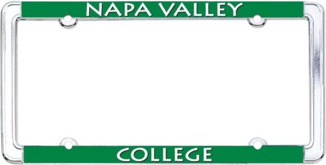 Napa Valley College Thin Dome License Plate Frame