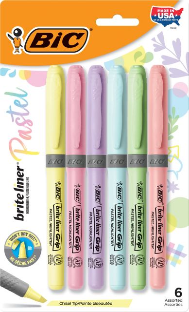 BIC® Gel-ocity Stic Gel Medium Point (0.7mm) Blue, 4-Pack