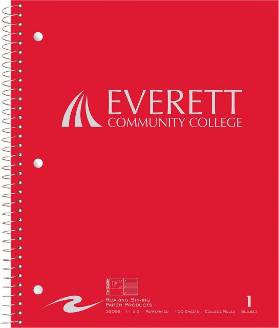 Everett Community College Notebook 100-Sheet