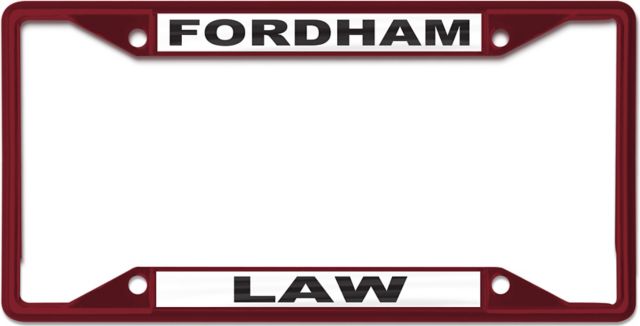 Fordham University Law License Plate Frame
