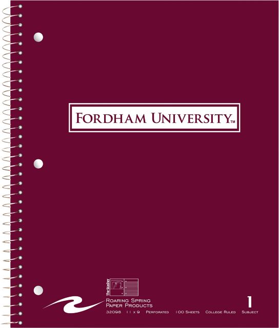 Fordham University 1 Subject Notebook