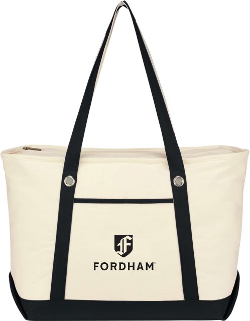 Fordham University Canvas Zippered Tote Bag