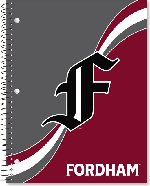Fordham University Full color imprinted 1 Subject College Ruled Notebook, 11" x 8.5"