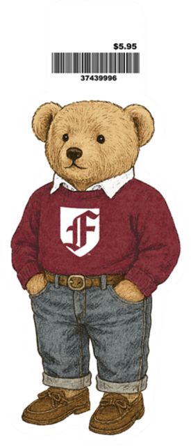 Fordham University Teddy Bear Vinyl Sticker
