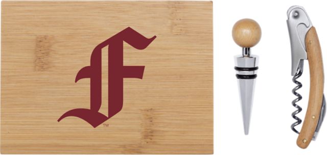 Fordham University Bamboo Wine Tool Set