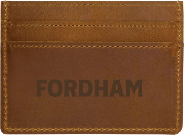 Fordham University Leather Card Holder