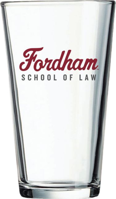 Fordham University Law 16 oz. Glass