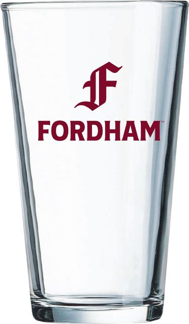 Fordham University 16 oz. Glass