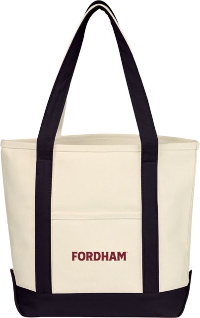 Fordham Cotton Canvas Tote Bag Fordham University Wordmark - ONLINE ONLY
