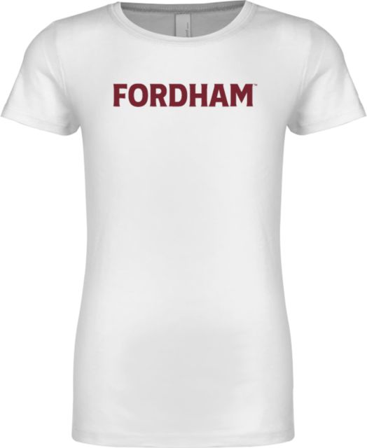 Fordham Next Level Girls Fashion Fit T Shirt Fordham University Wordmark - ONLINE ONLY