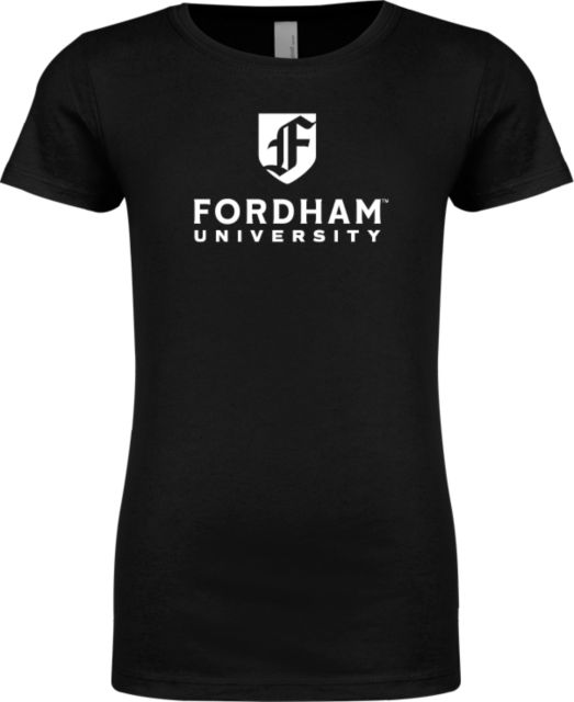 Fordham Next Level Girls Fashion Fit T Shirt Fordham University Primary Mark Stacked - ONLINE ONLY