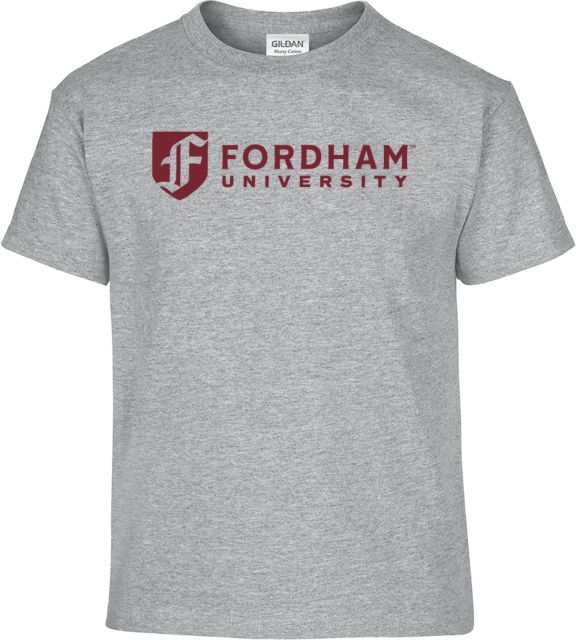 Fordham Youth T Shirt Fordham University Primary Mark Flat - ONLINE ONLY
