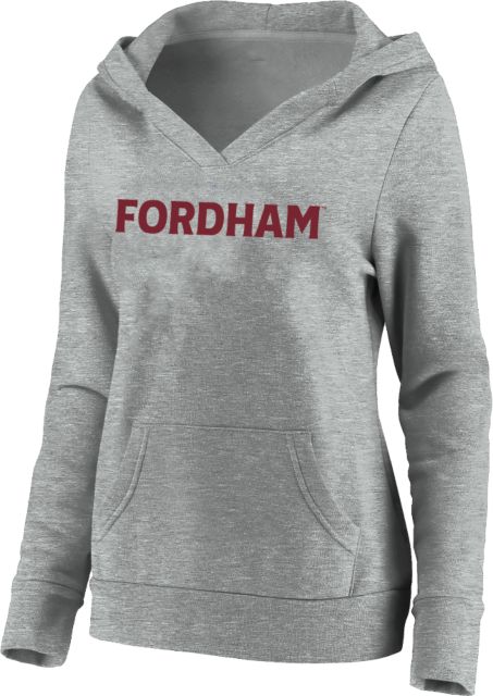 Fordham Womens Plus Hoodie Fordham University Wordmark - ONLINE ONLY