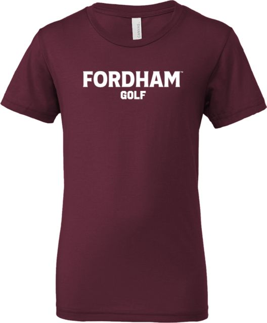 Fordham Bella + Canvas Youth Jersey T Shirt Fordham Golf - ONLINE ONLY