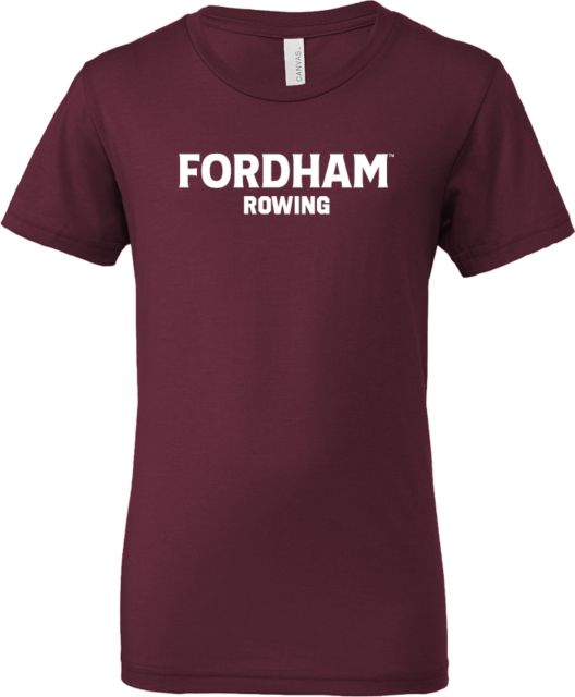 Fordham Bella + Canvas Youth Jersey T Shirt Fordham Rowing - ONLINE ONLY