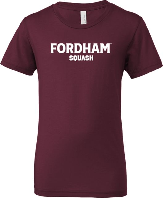 Fordham Bella + Canvas Youth Jersey T Shirt Fordham Squash - ONLINE ONLY